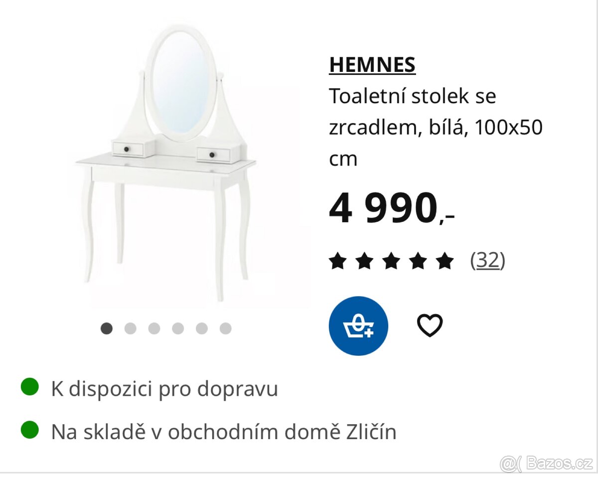 Toaletní stolek se zrcadlem - 2