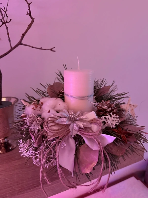 Luxusní vánoční svícen na vánoční stůl - 2