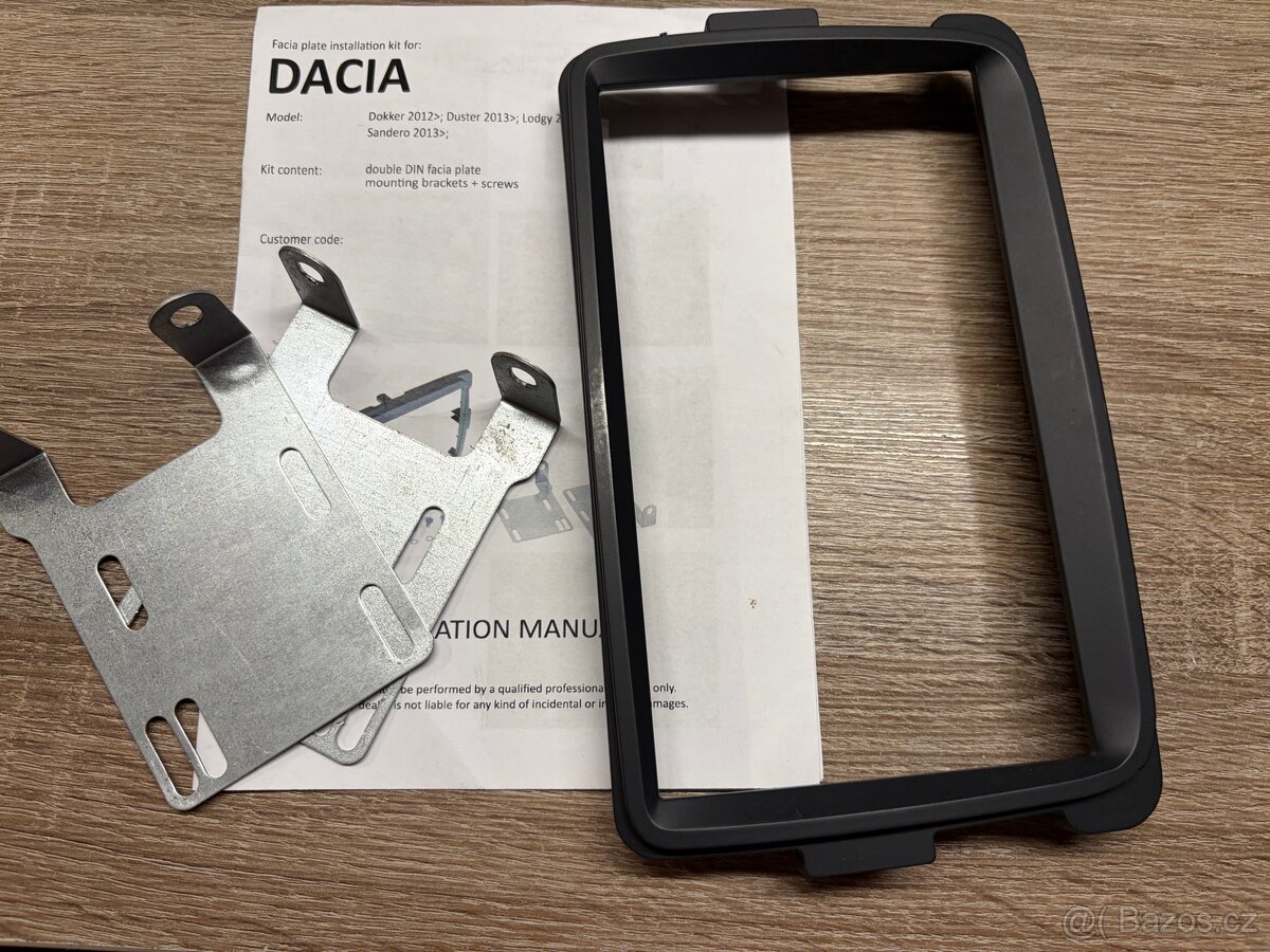 Redukční rámeček 2DIN pro Dacia /Fiat / Nissan - 2