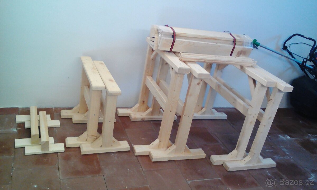 Dřevěné kozy,smrk - 2