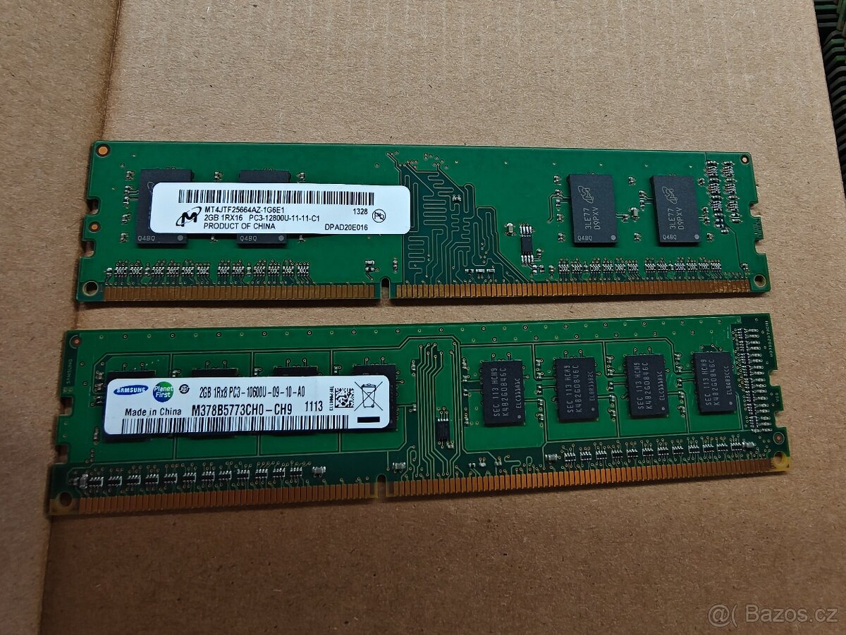 DDR3 2GB moduly cca 160ks - 2