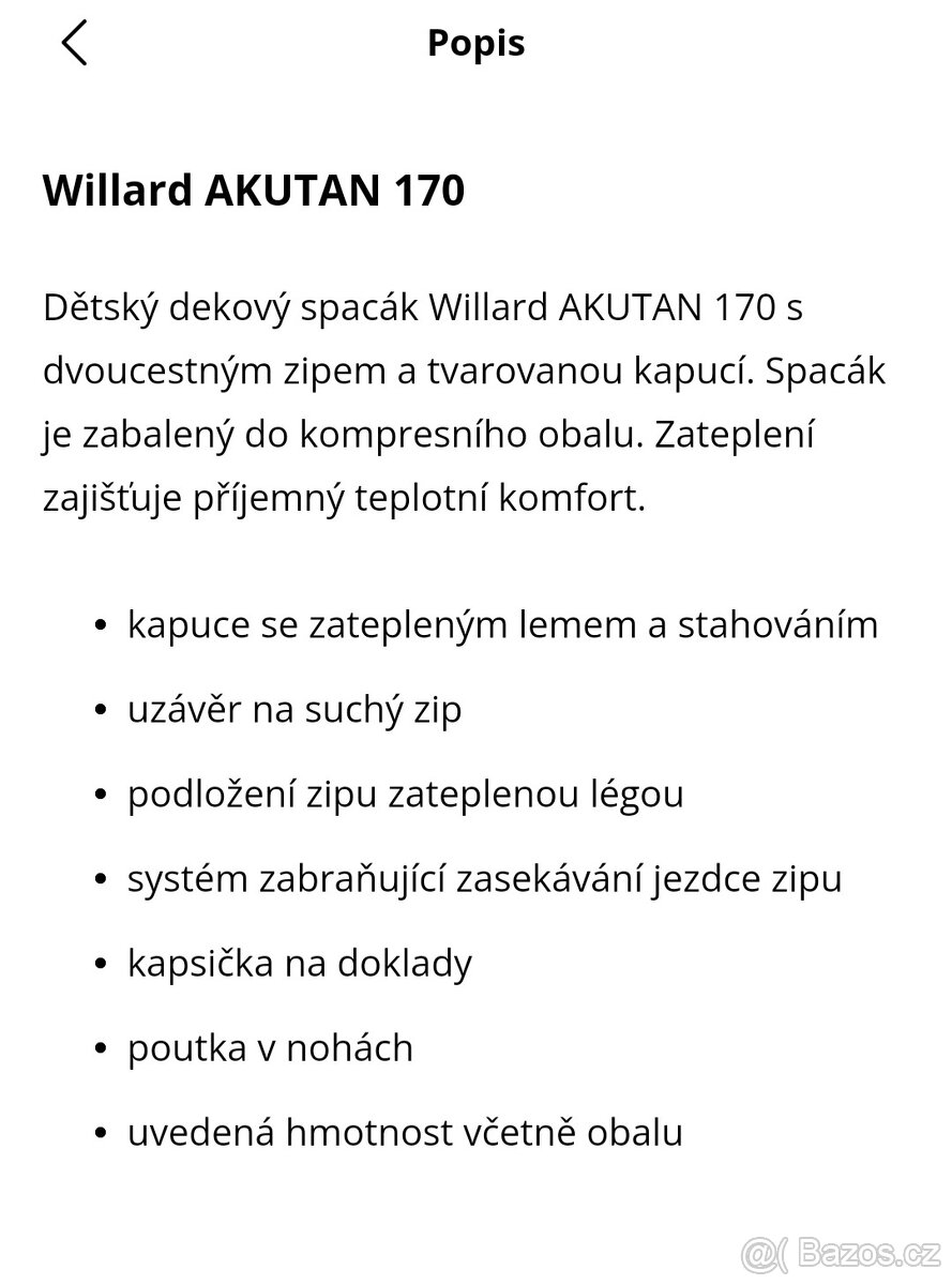 Dětský spacák - 2