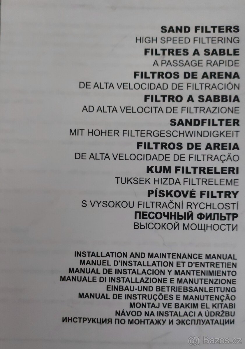 Písková filtrace - 2