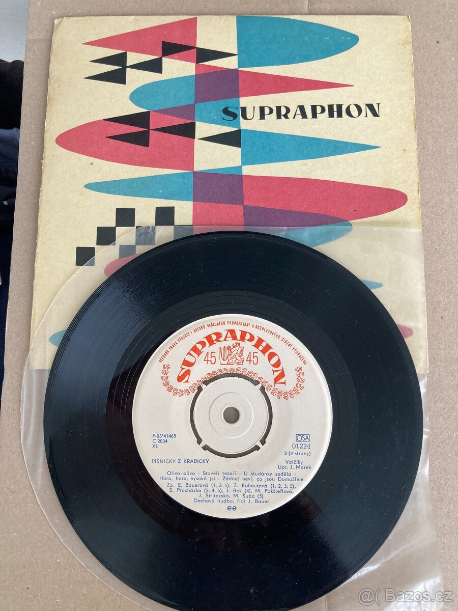 Písničky z krabičky - Lidové písničky - Singl deska (SP) - 2