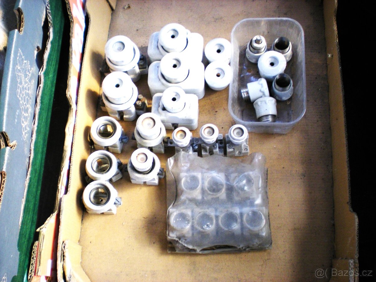 Pojistky závitové a nožové, hlavice, doteky - 2