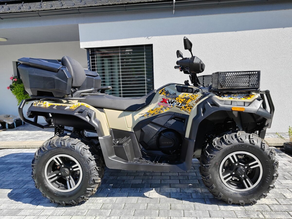 Loncin 550 wolf bílá i žlutá spz