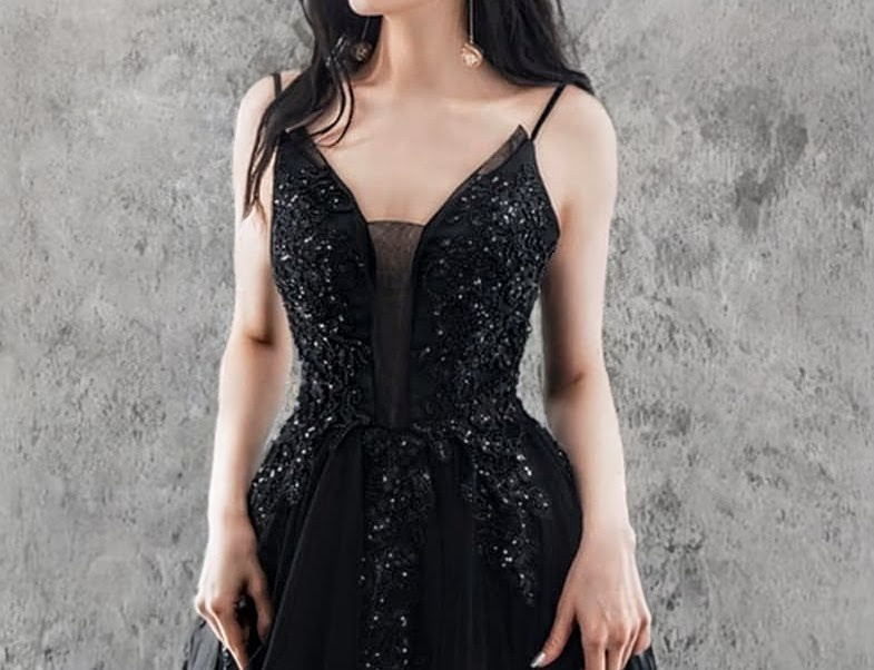 NOVÉ plesové šaty ČERNÉ - 2