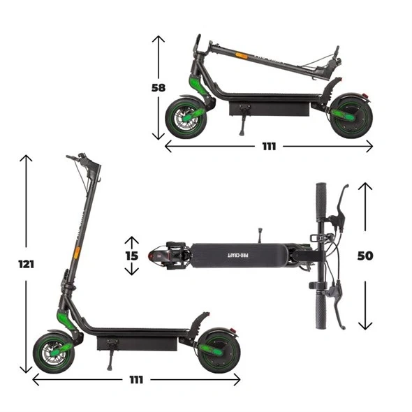 Elektrická koloběžka - dojezd až 59 km - 2