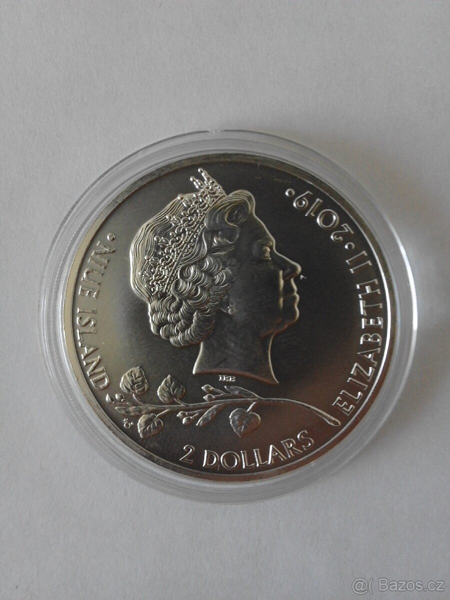 Stříbrná investiční mince Český lev 2019, 1 oz - 2