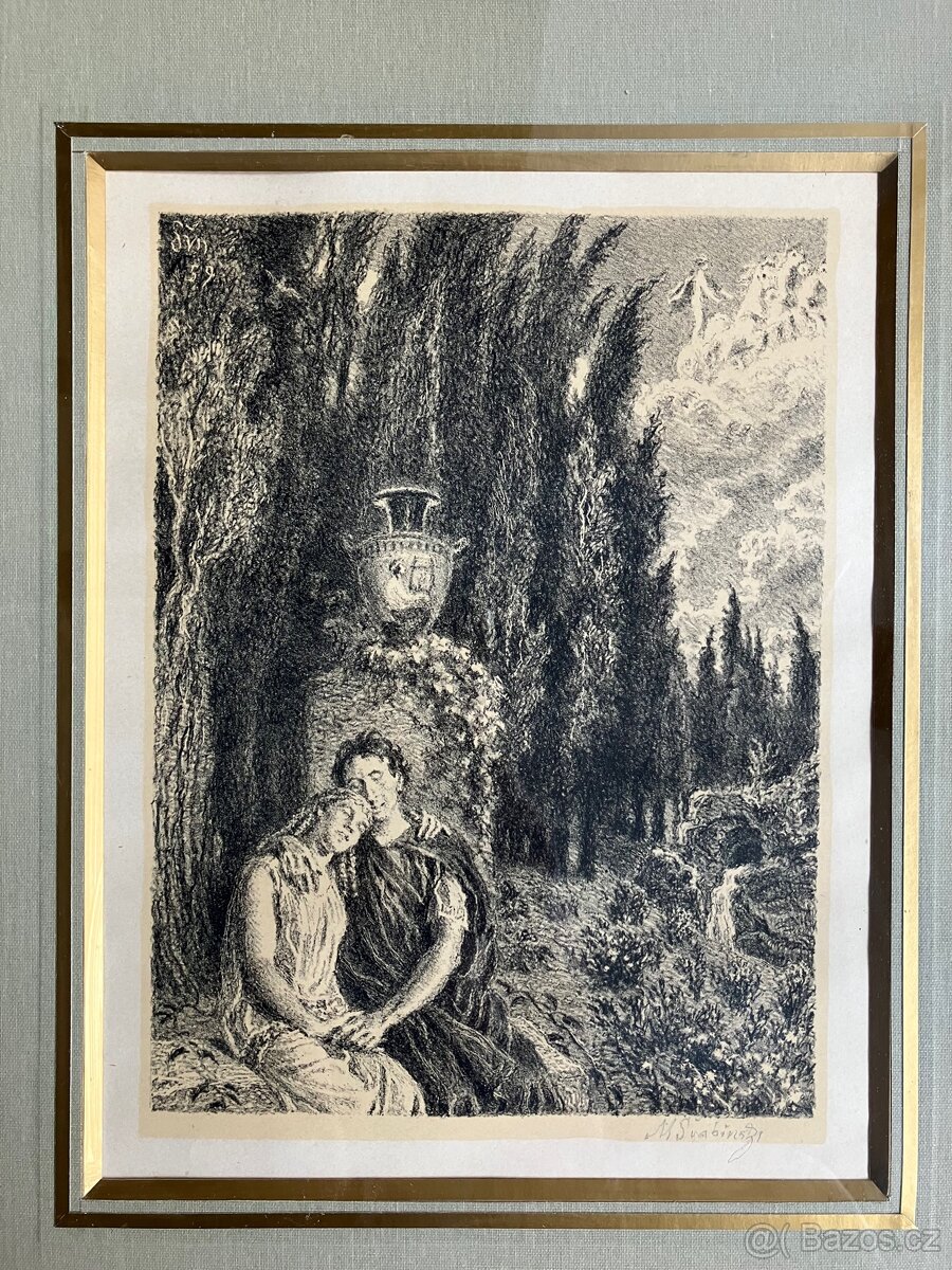 Obraz/ Litografie/ M.Švabinský - 2