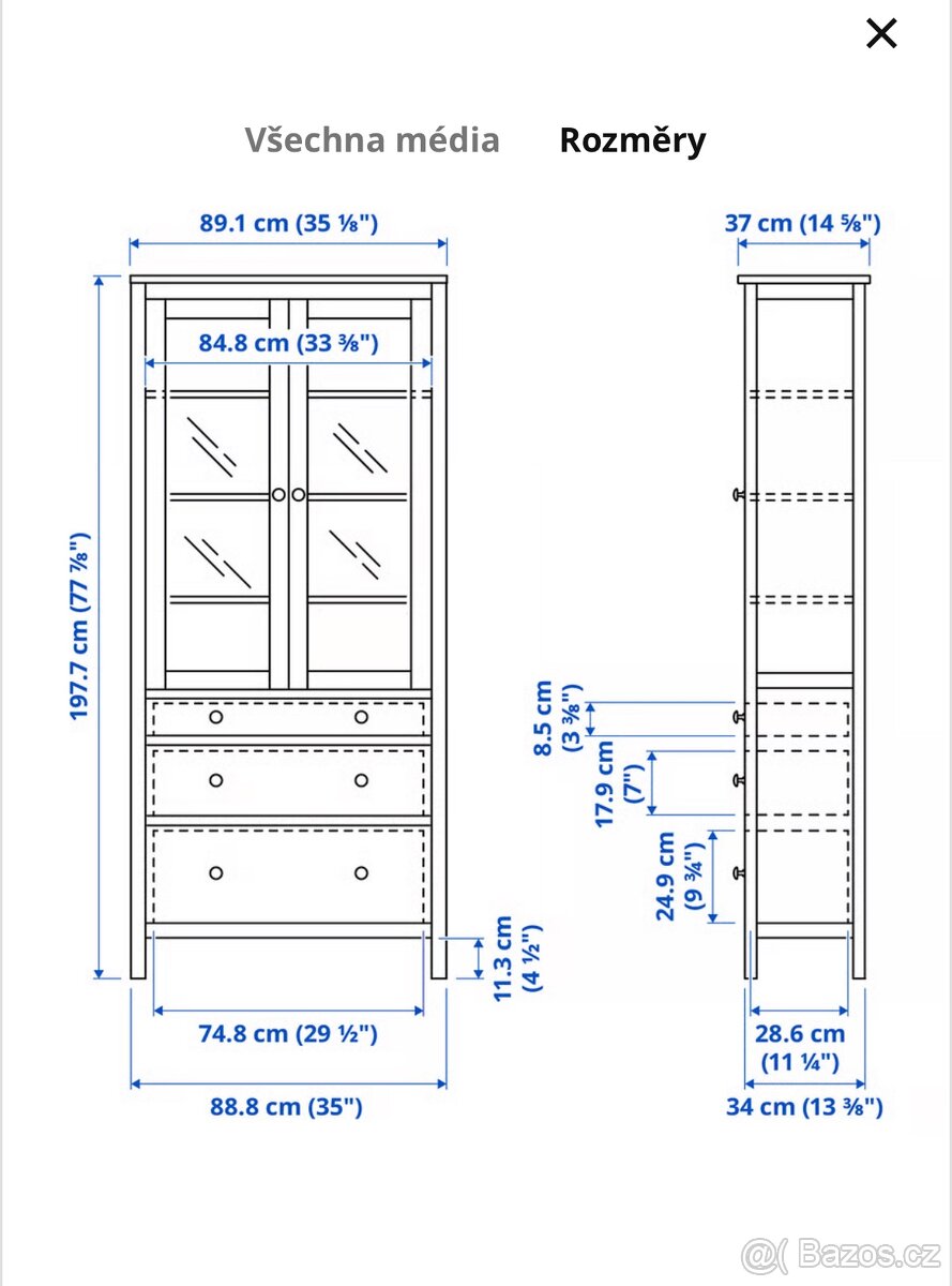 Komoda s vitrinou - 2