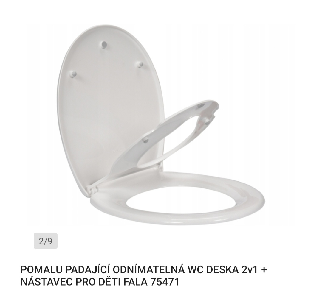 Wc deska s dětským nástavcem - 2