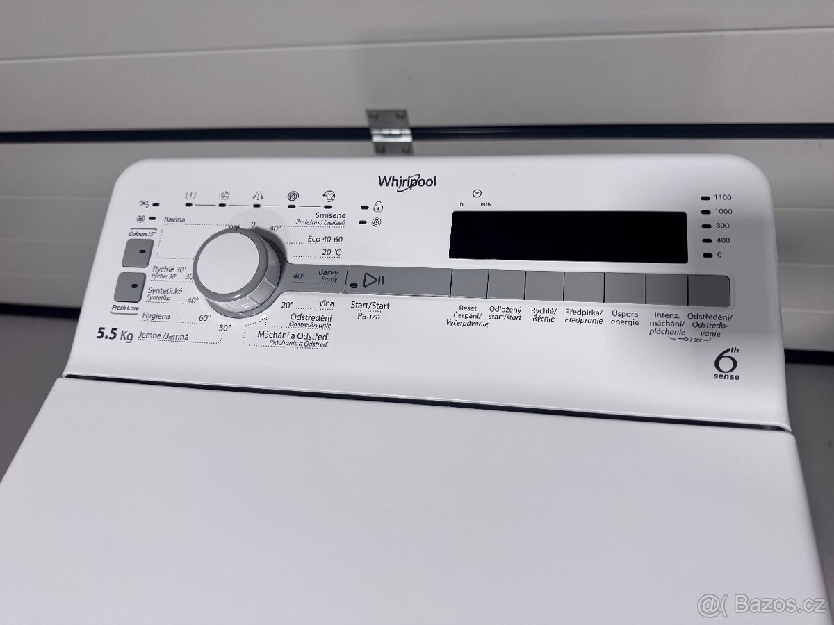 Pračka WHIRLPOOL TDLR 55130S v záruce - 2