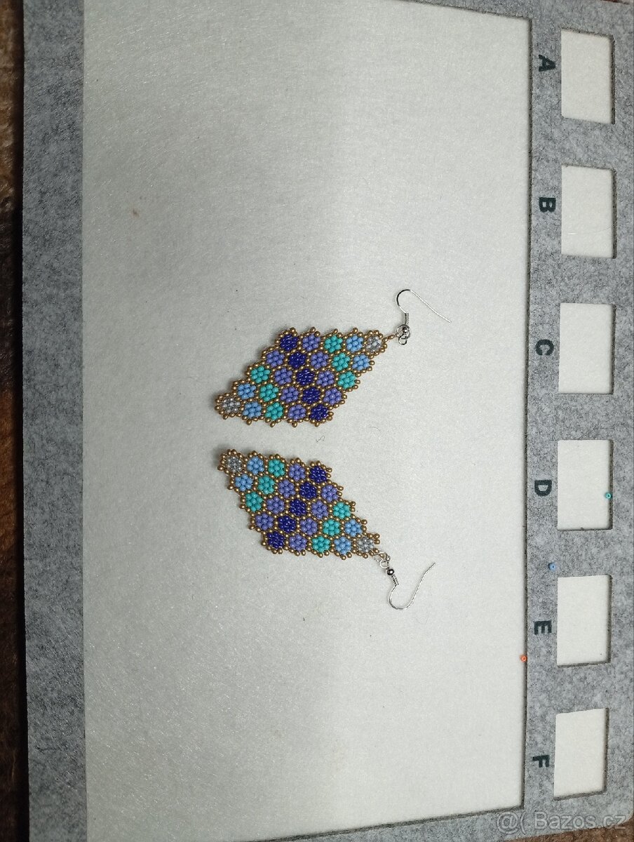 Ručně šité náušnice - 2