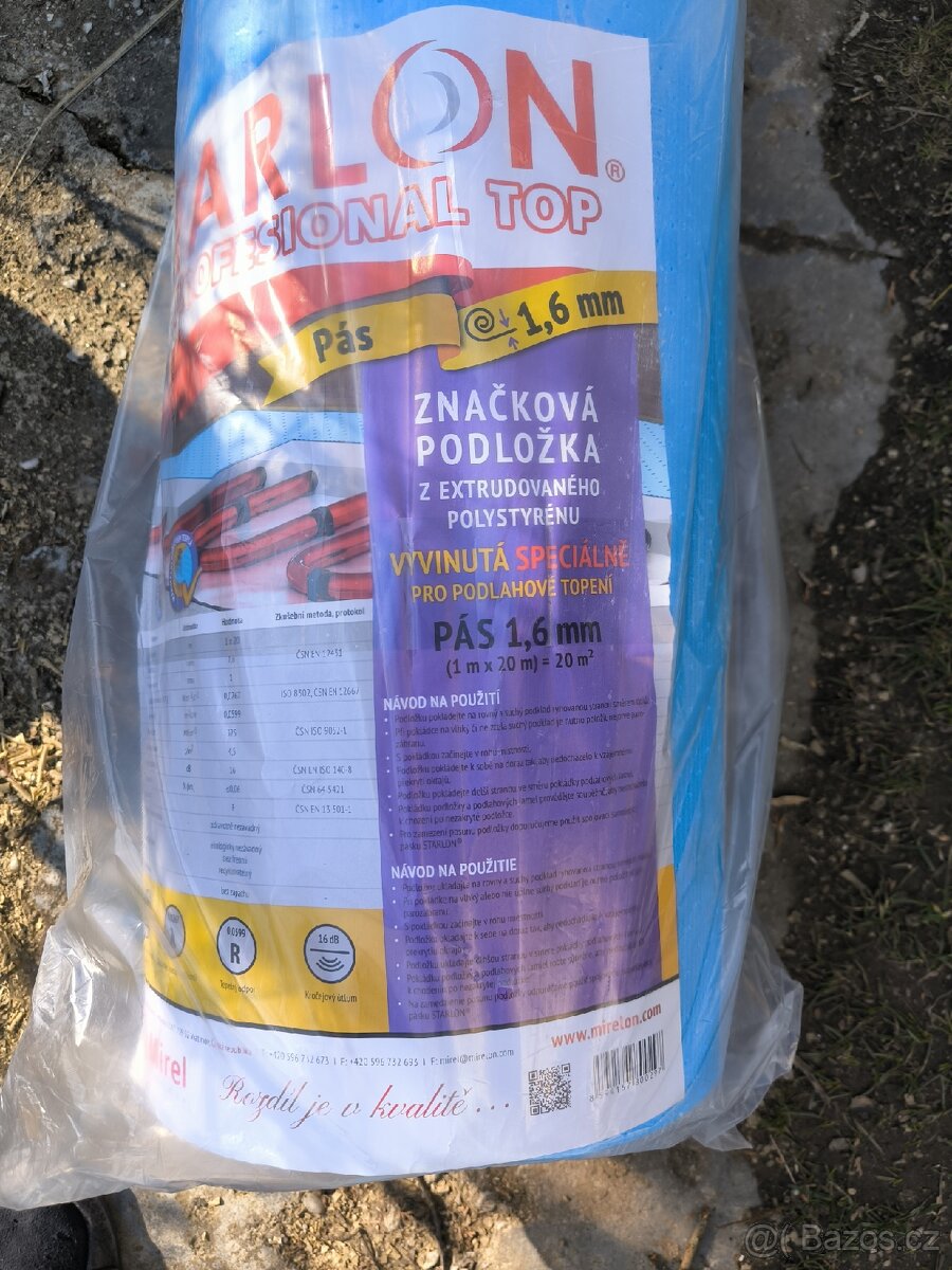 Podložka pod plovoucí podlahu XPS - 2