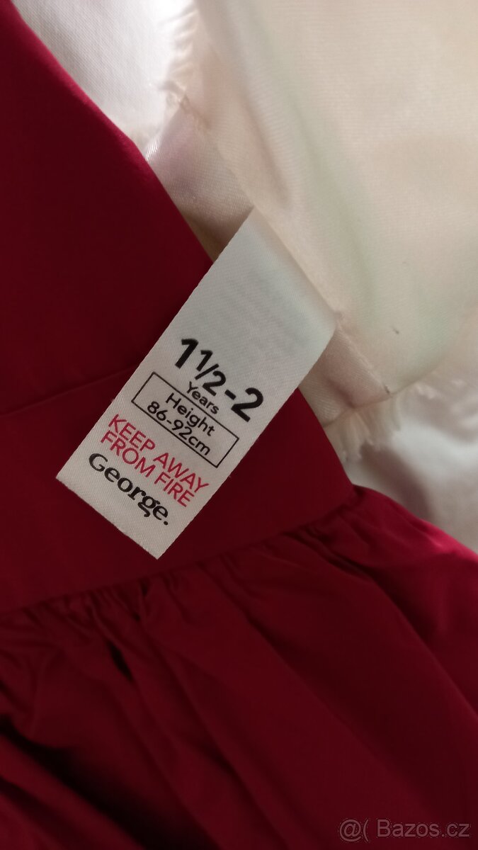 Krásné červené šatičky Next vel. 92 - 2