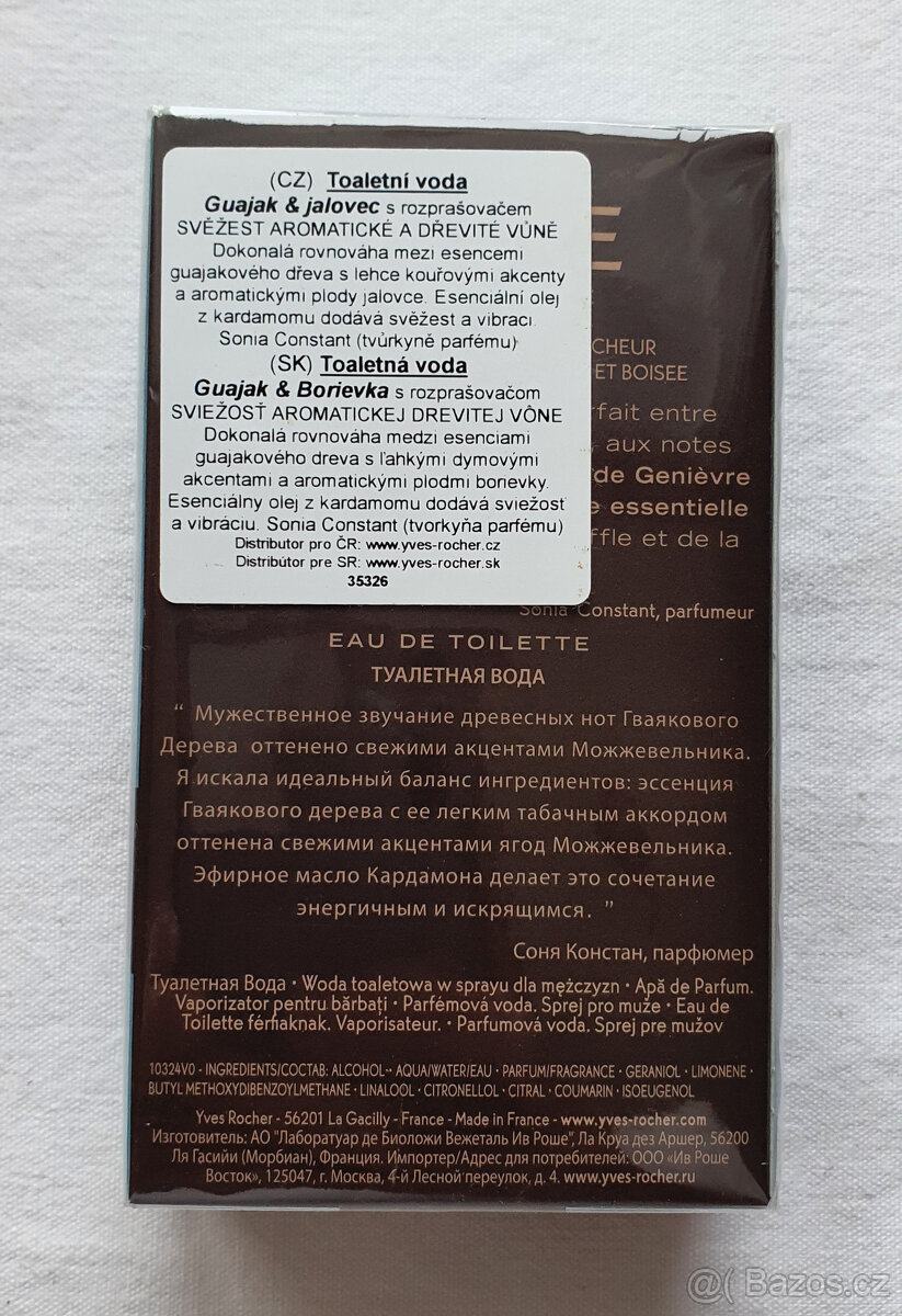 Yves Rocher - Bois De Gaiac Et Genievre 75 ml, toaletní voda - 2