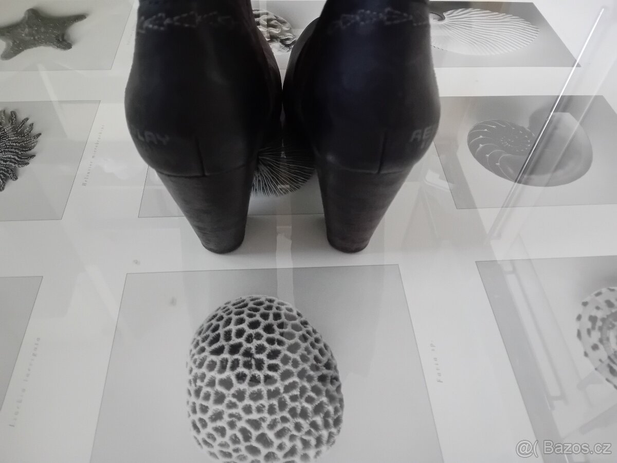 REPLAY DÁMSKÉ KOŽENÉ POLOKOZAČKY VEL.40 - 2