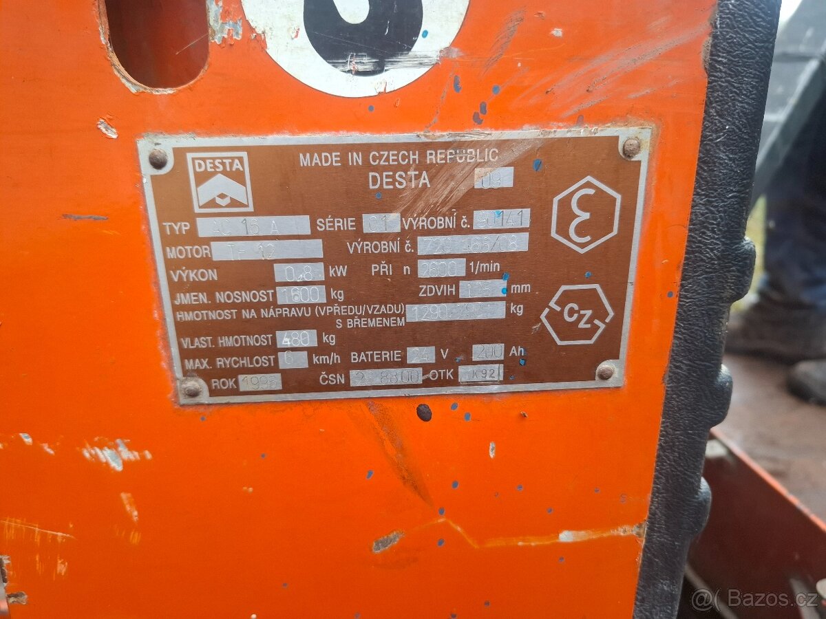 Elektrický paletový vozík - 2