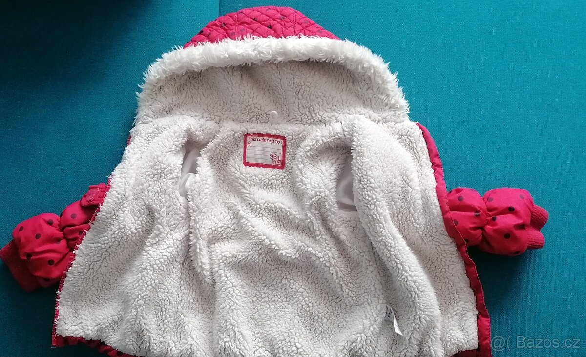 Zimní bunda se sovičkou 86/92 - 2