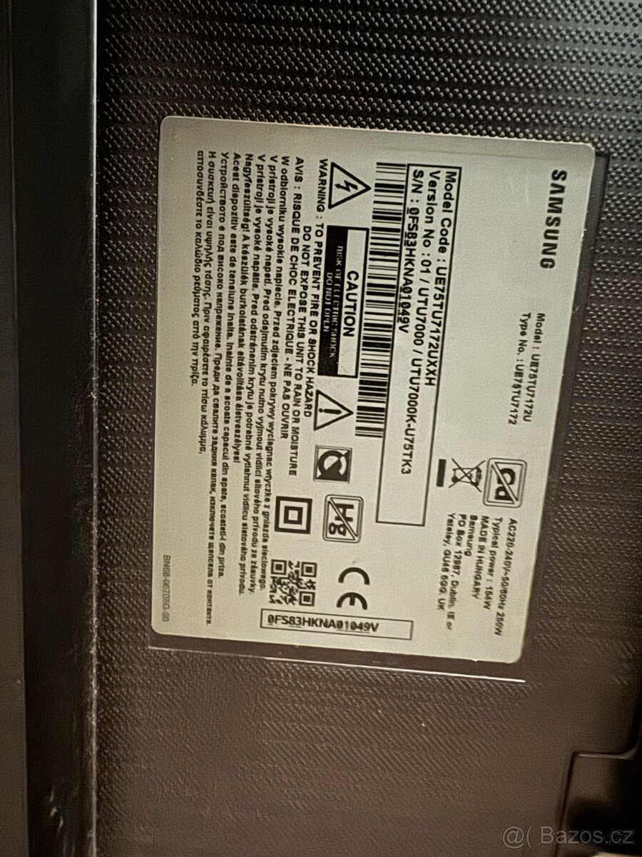 75" Samsung UE75TU7172 - 2