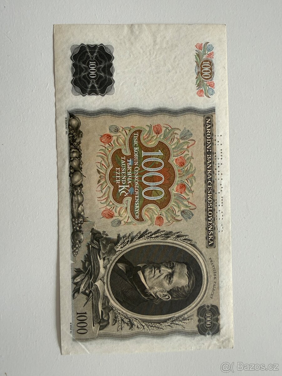 Bankovka 1000 Kčs 1934 - 2