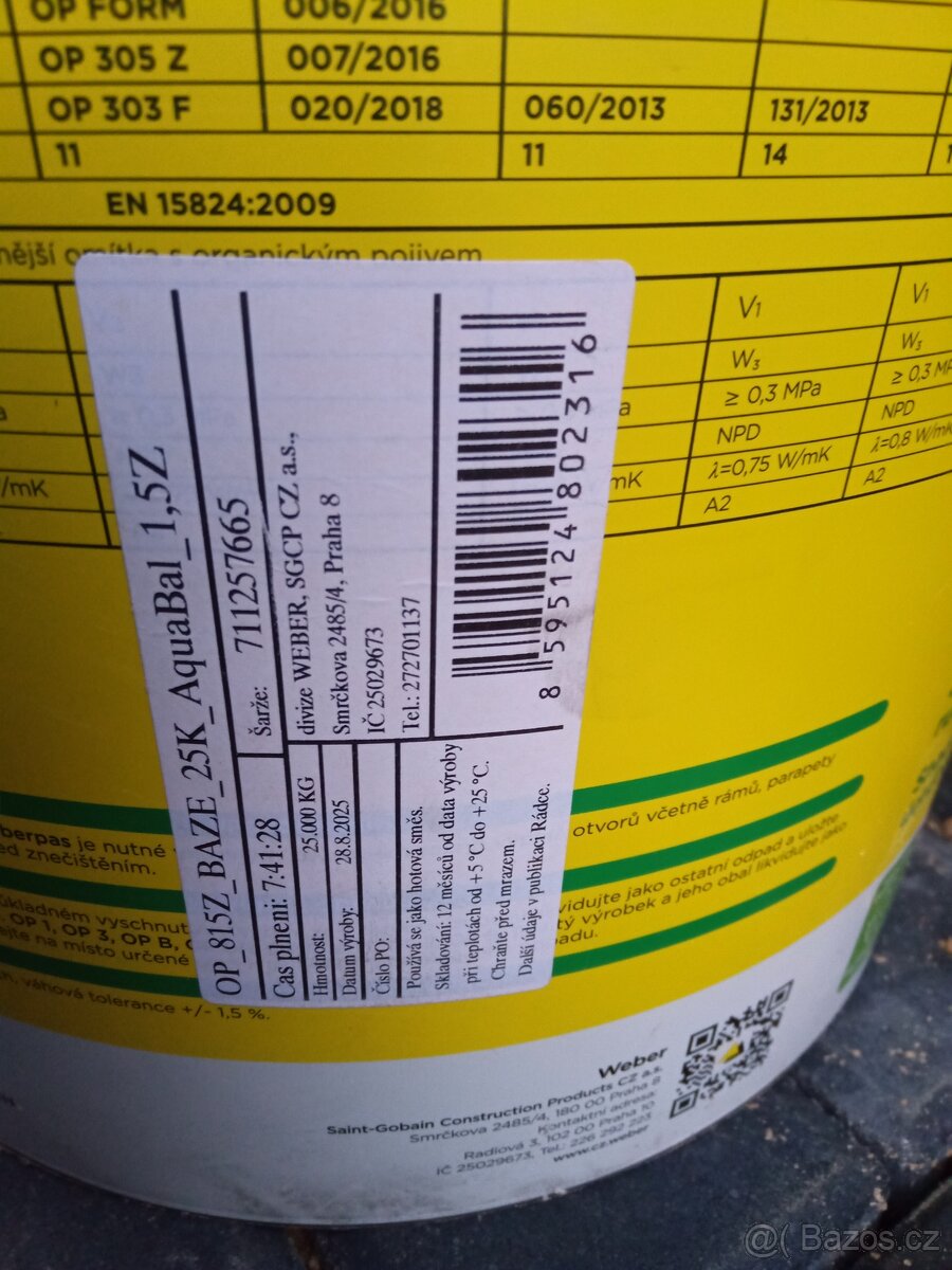 Fasádní omítka 25 kg bílá - 2