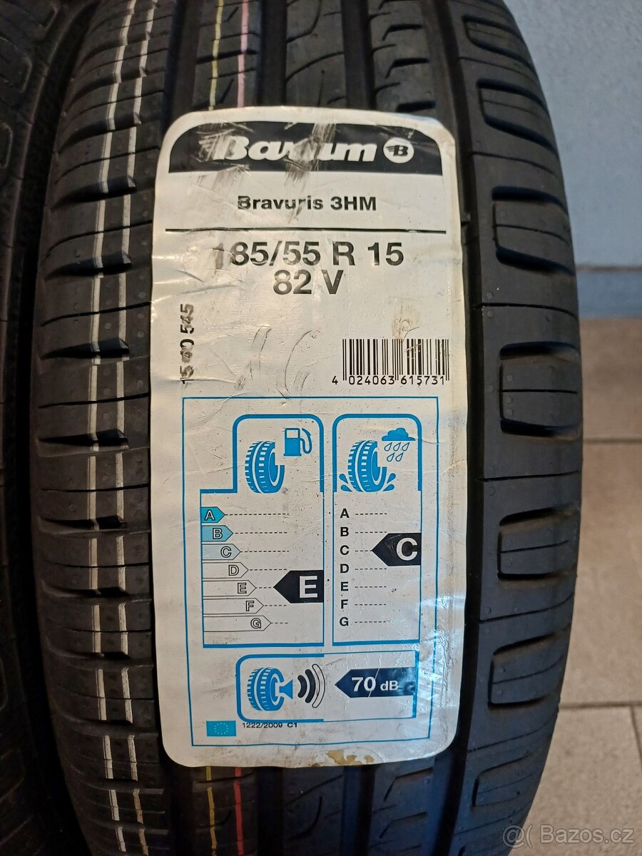 LETNÍ pneu Barum 185/55/r15 2ks - 2