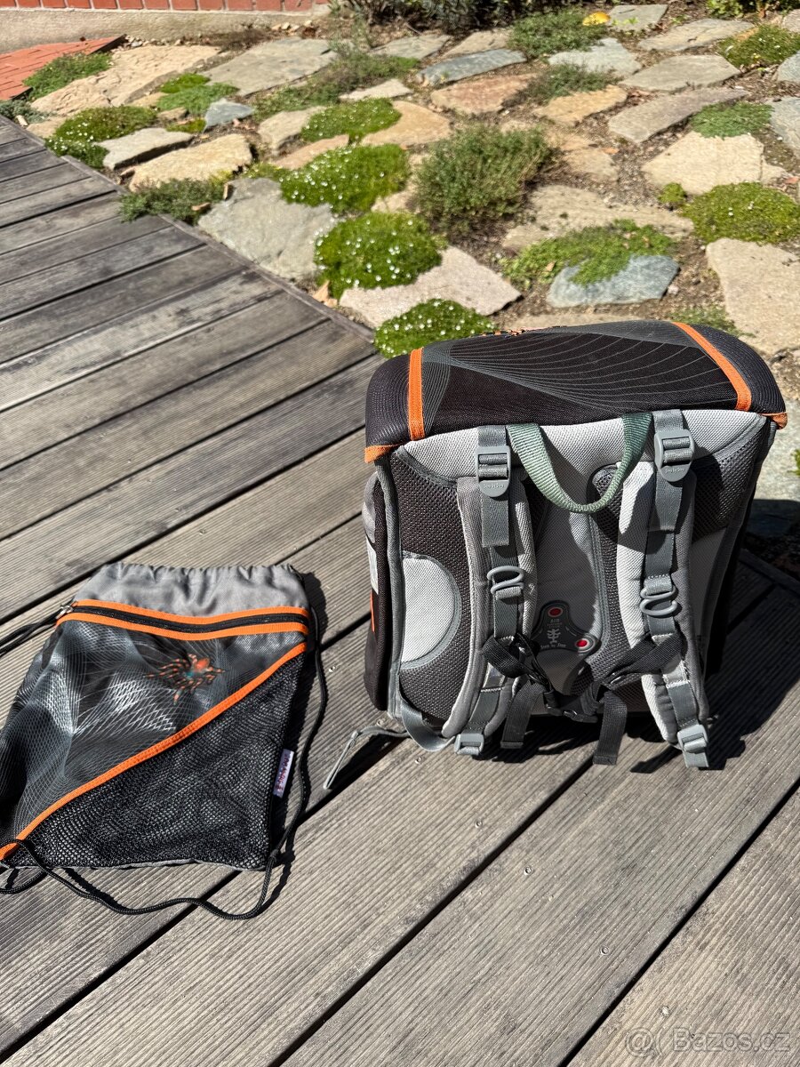 Školní taška step by step Spider s pytlem na přezůvky - 2