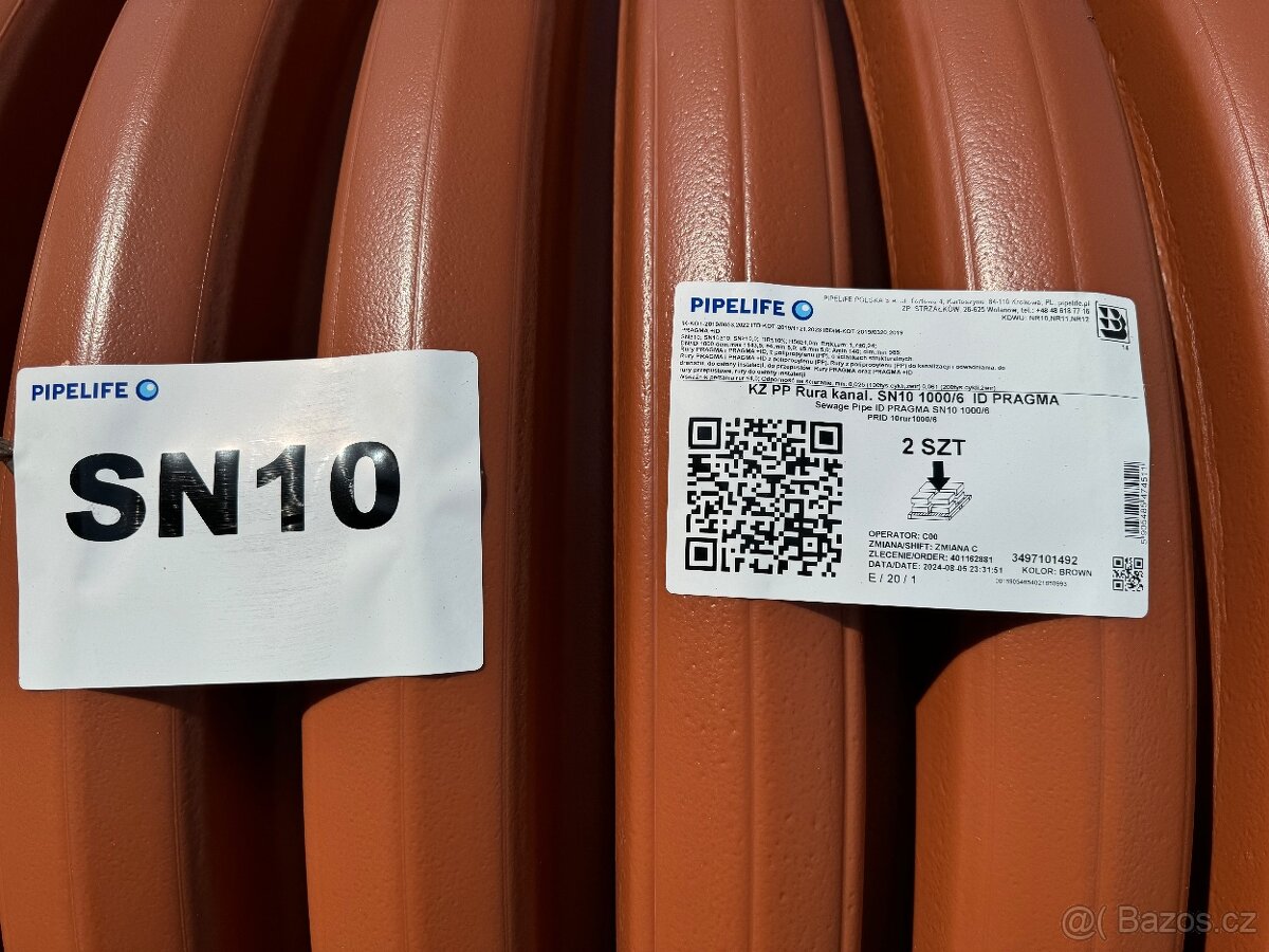 Kanalizační trubky SN 10-vše skladem - 2