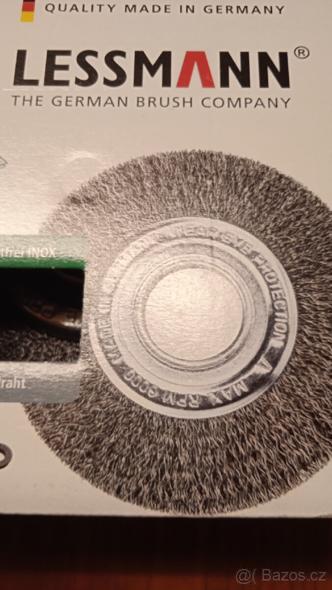 Kulatý kartáč Lessmann,nerezová ocel - 2