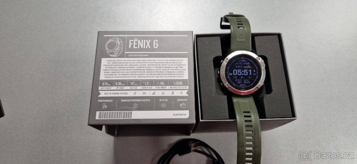 Garmin Fenix 6 silver 47mm - 2