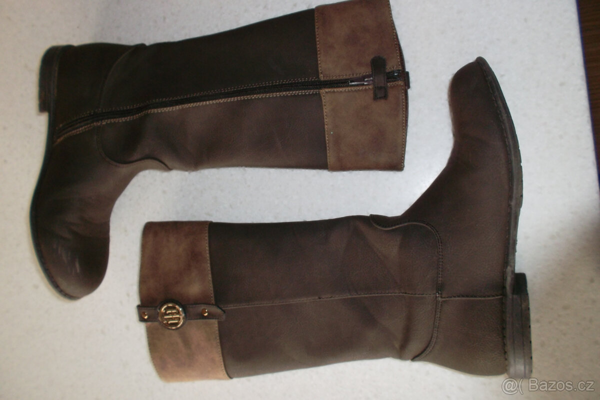 Tommy Hilfiger-Nádherné elegantní kozačky, vel. 36 - 2