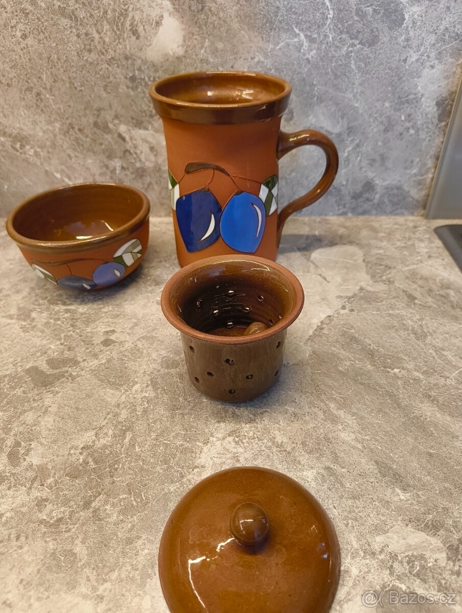 Hrníček na bylinky,misky, cukřenka - 2