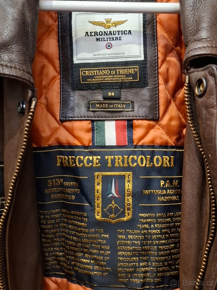 Aeronautica militare kožená bunda 54. - 2