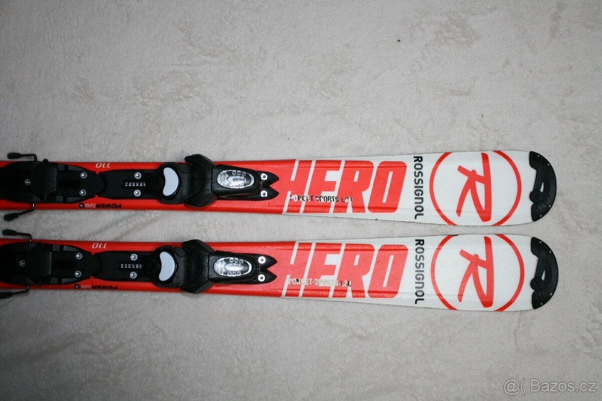 lyže Rossignol hero 110 cm , lyžaky - 2