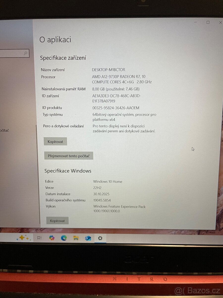 Herní notebook Acer Nitro - 2