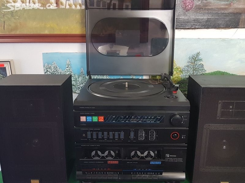 Radio na 2 kazety + gramofon s jehlou je funkční - 2