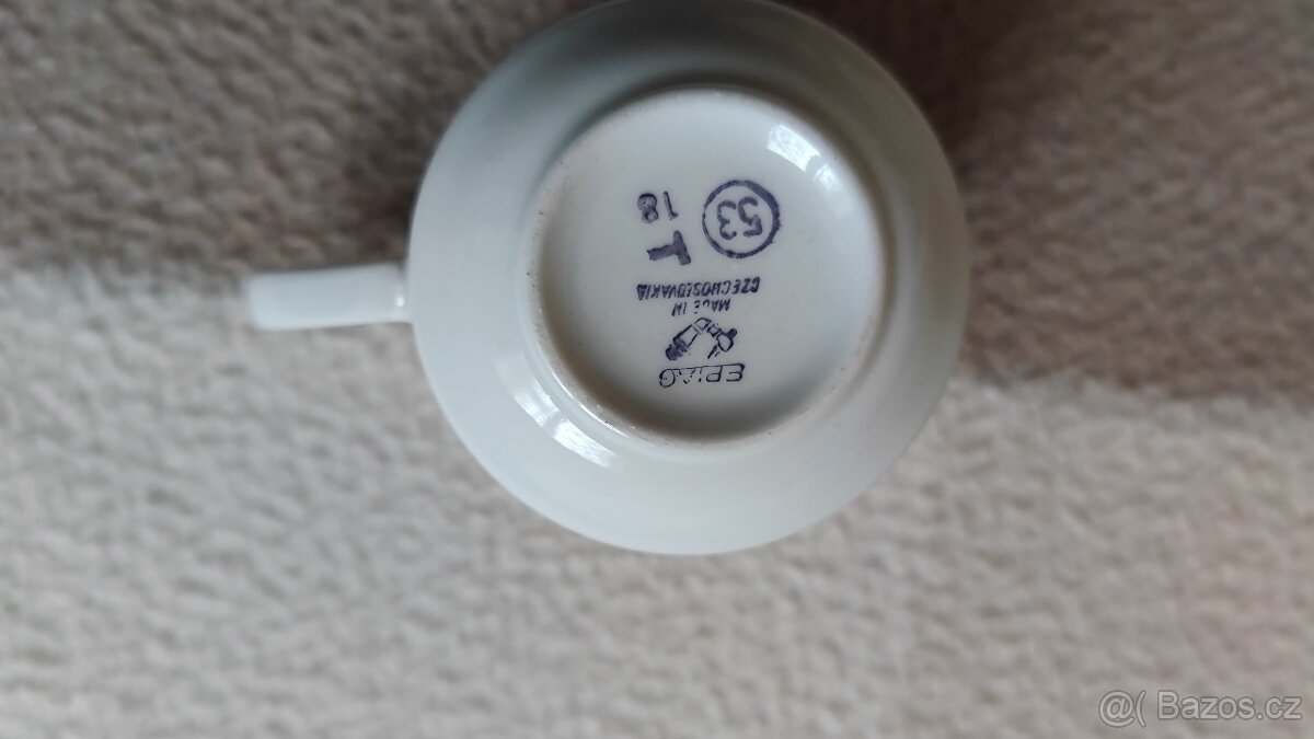 Kvalitní porcelánová, čajová nebo kávová souprava - výborný - 2