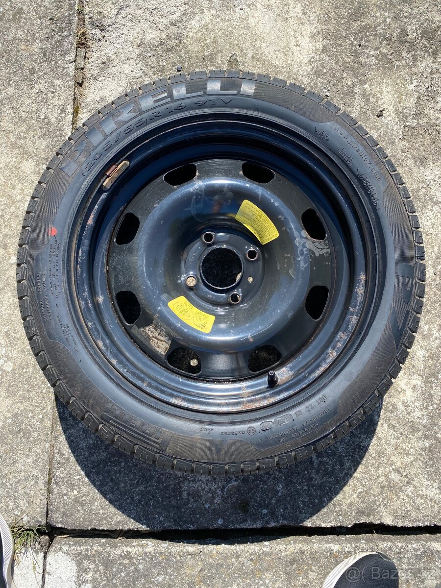 Rezerva 205/55R16 ET31 4x108 Peugeot 307,308 / Dojezdové kol - 2