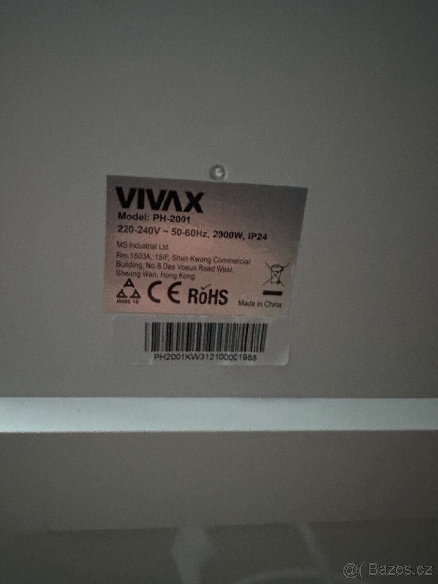 Vivax panelové topidlo PH-2001 - 2