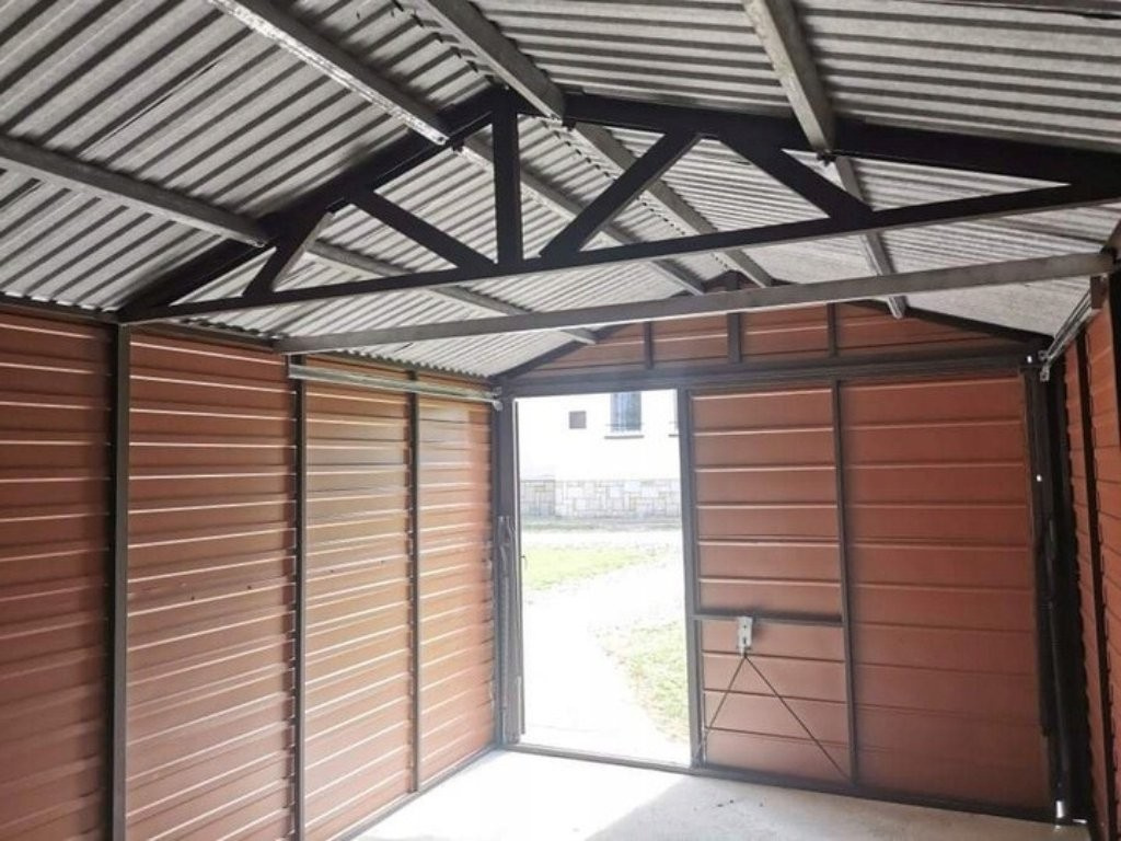 Plechová garáž 3x5m - 2