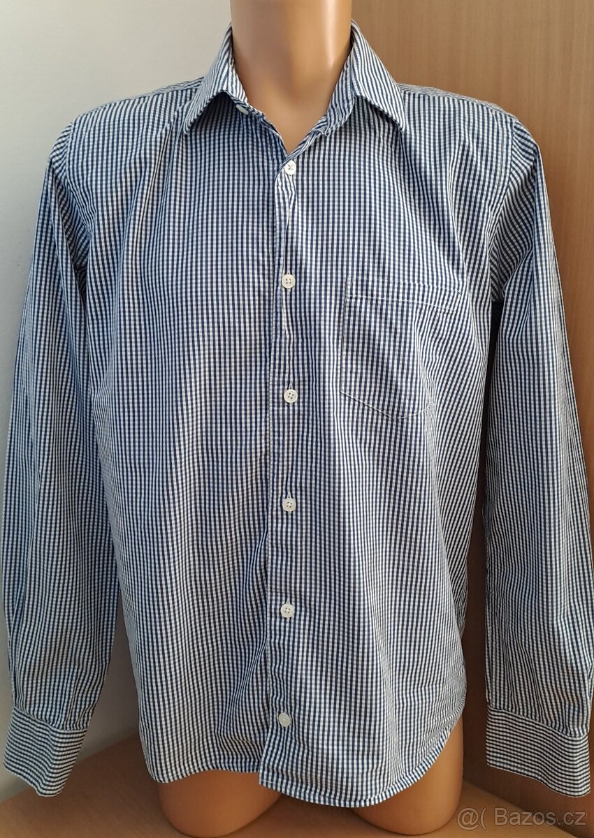 Pánská kostičkovaná košile M. Nørgaard/M/2x57cm - 2