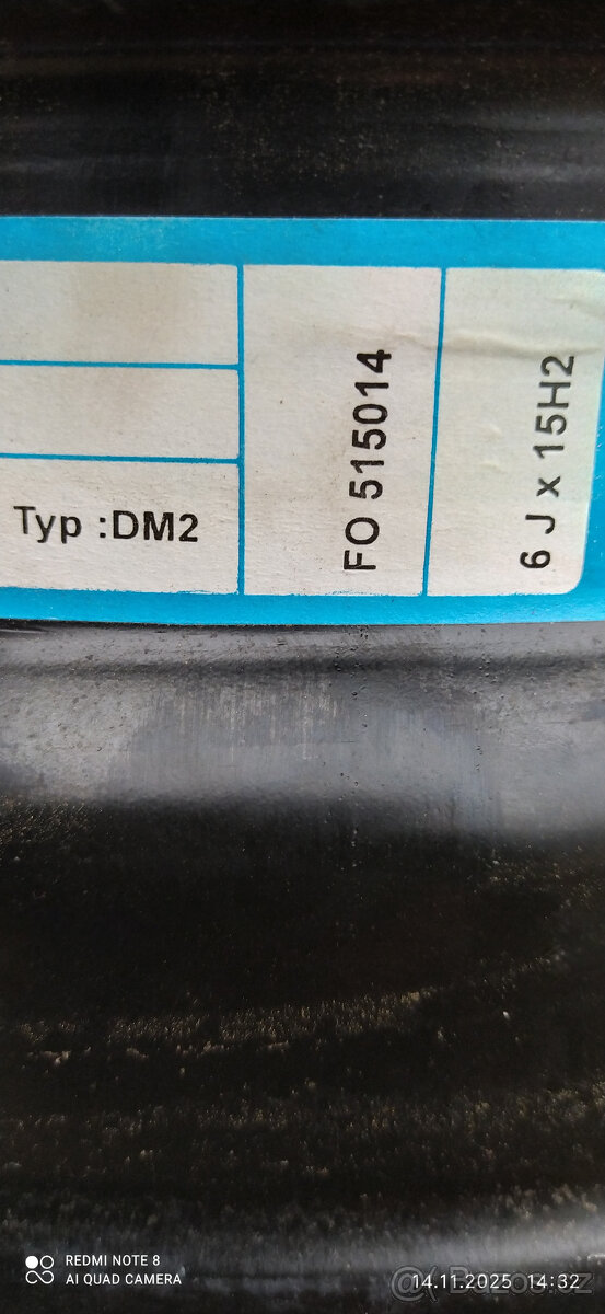 Ford Focus 2 sada plechových disků 15 " - 2