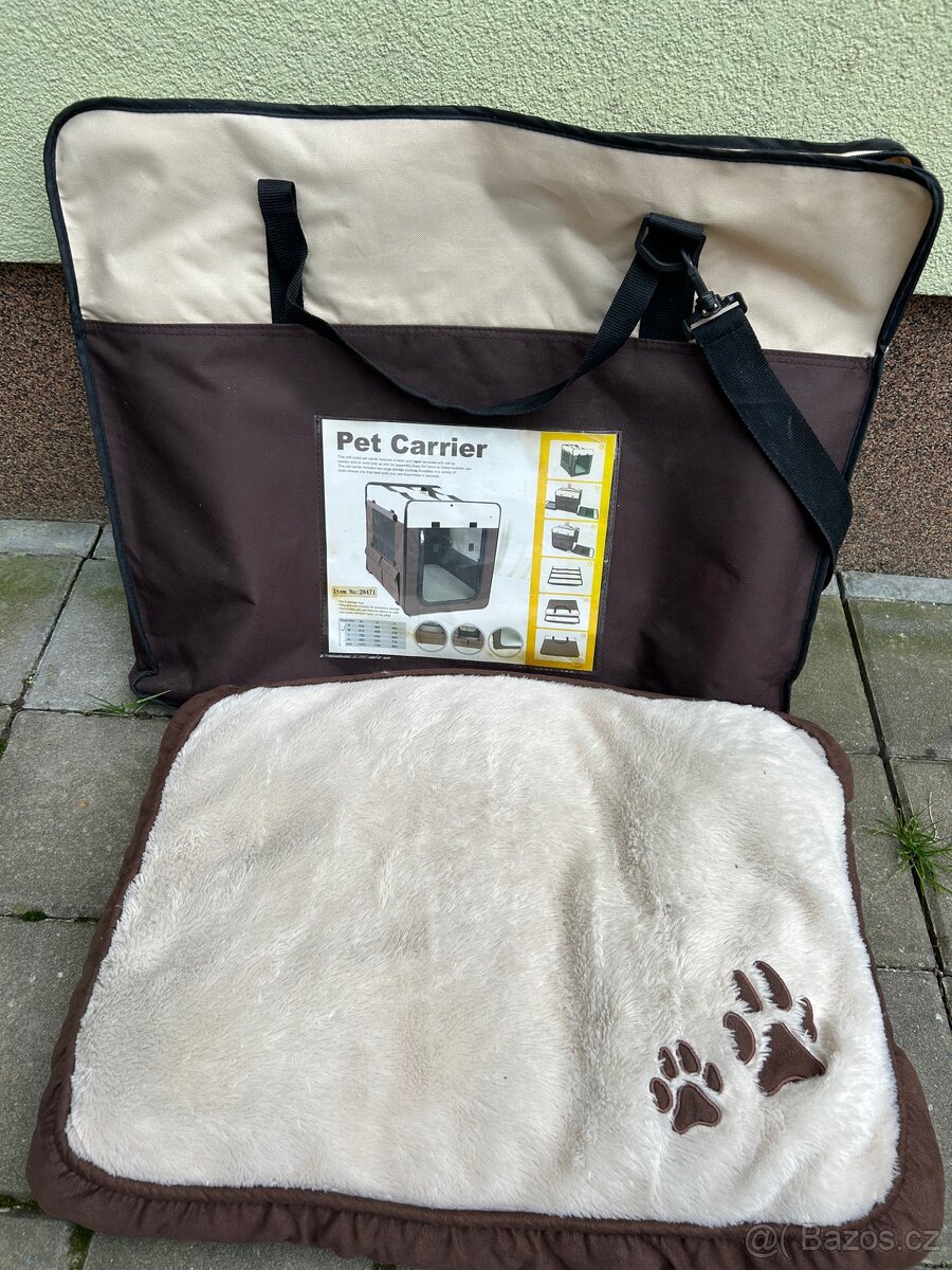 Skládací bouda pro psa s pelíškem - 2