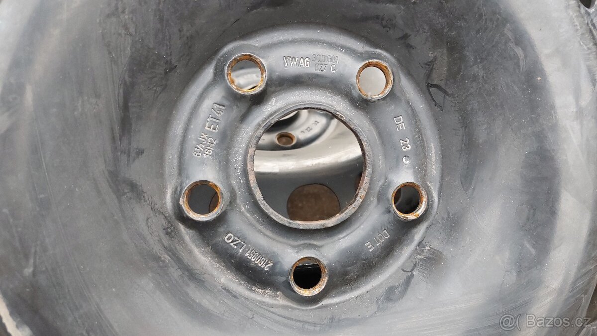 Ocelové disky 16" orig. VW, ŠKODA aj, rozteč 5x112mm, ET41 - 2