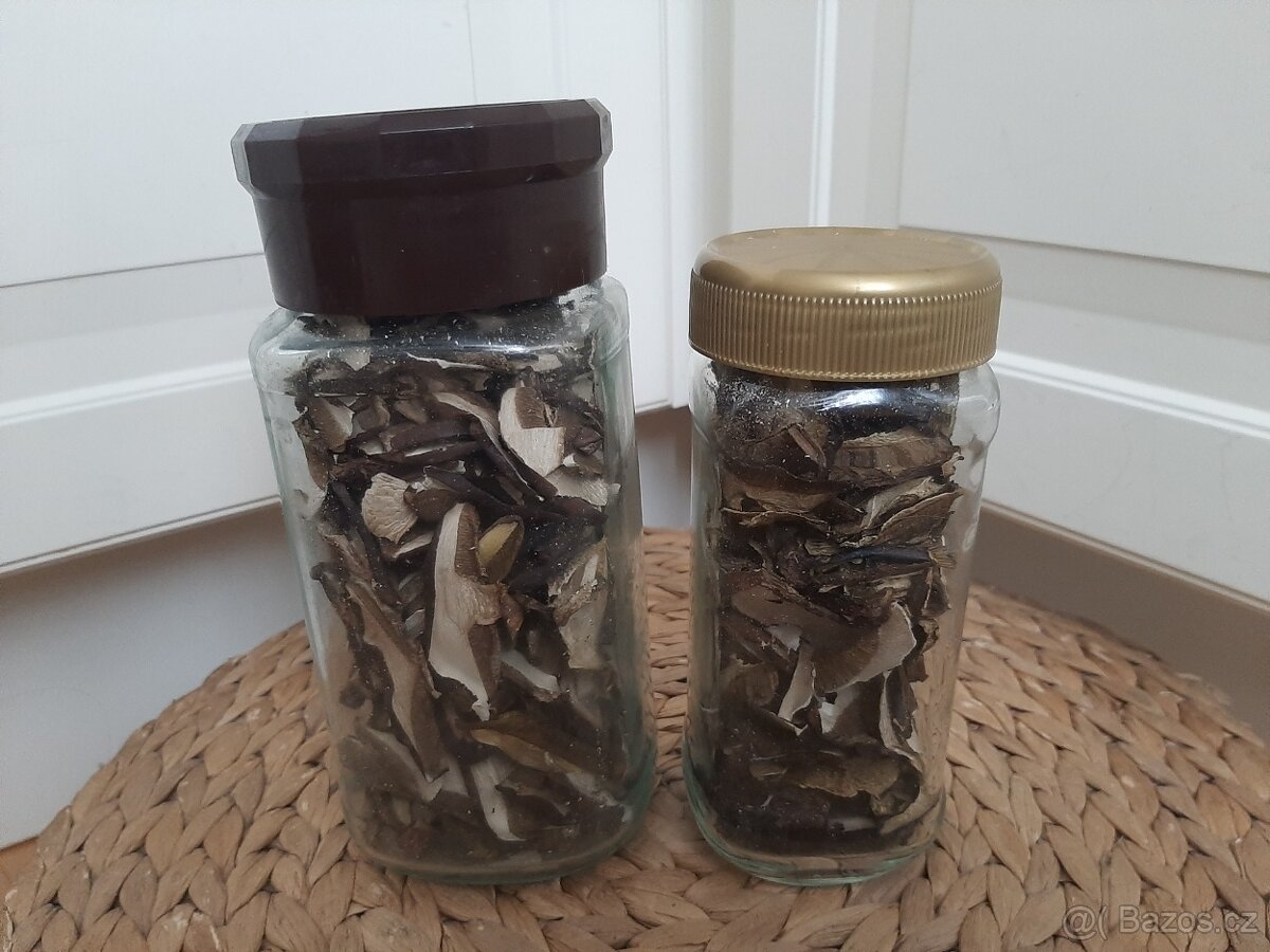 sušené houby, sběr 2025 - 2