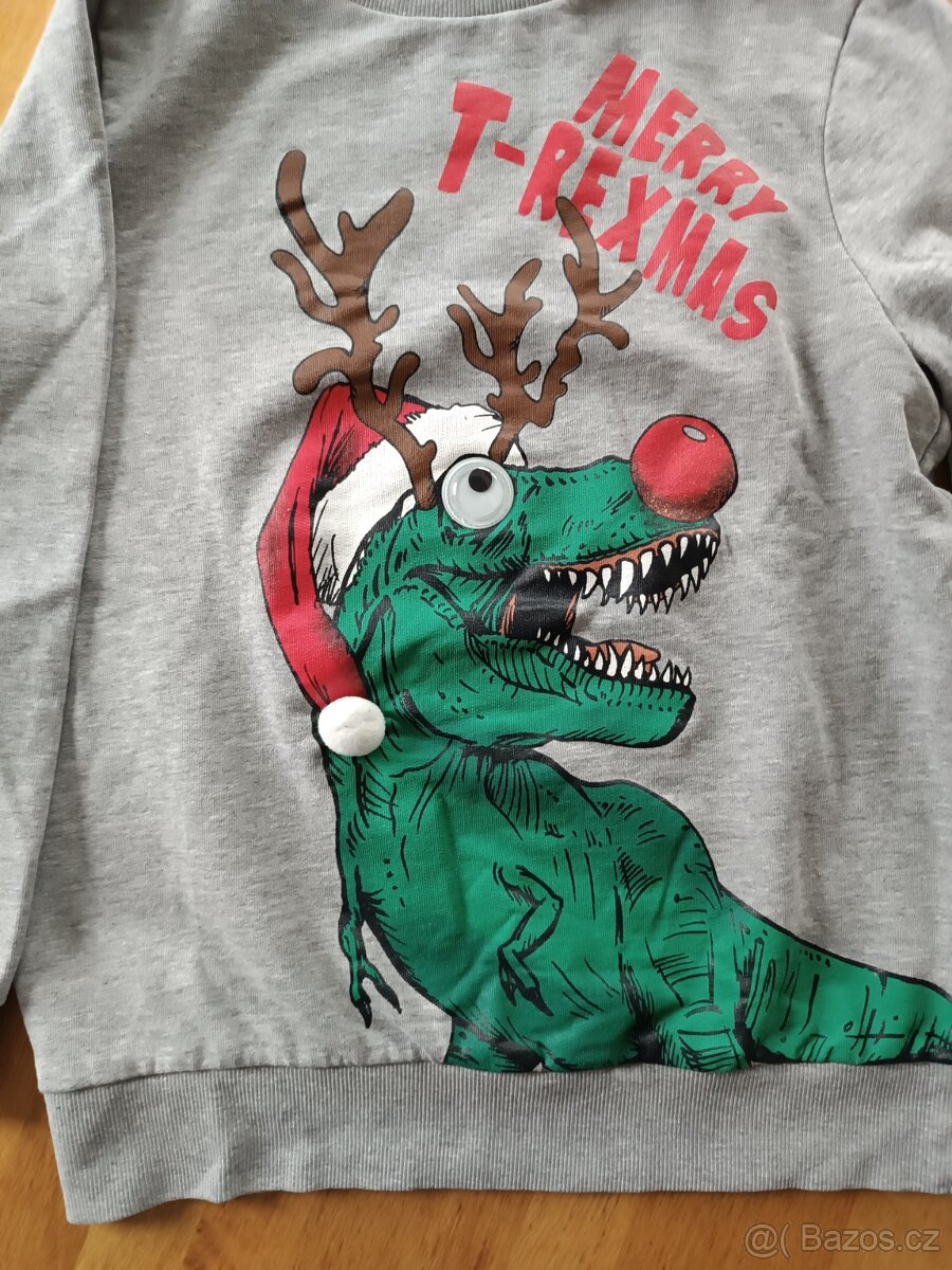 Vánoční mikina vel.146 - 2