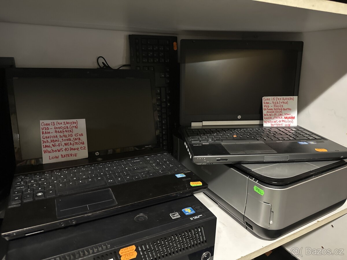 Notebooky od 1500Kč - 2