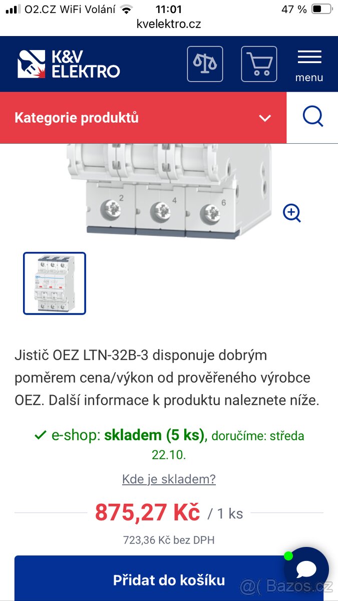 Jistič OEZ LTN-32B-3 - 2